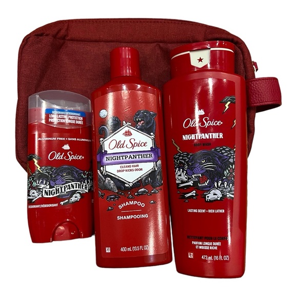 OLD SPICE 4PCS SET - BODY WASH, SHAMPOO, DEODORANT, BAG - BRAND NEW - Picture 3 of 3
